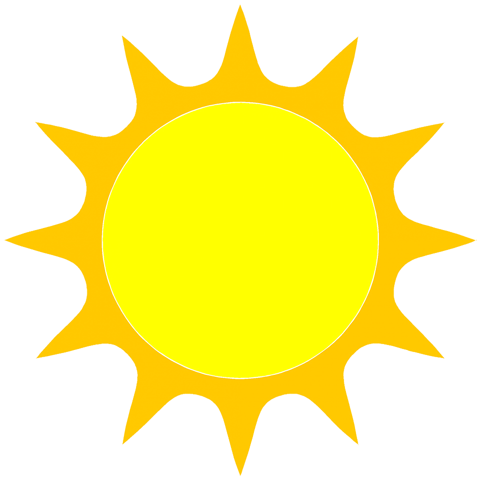 sun symbol.
