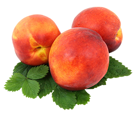 three-peaches-on-leaves