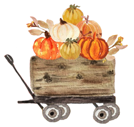 tow truck with pumpkins