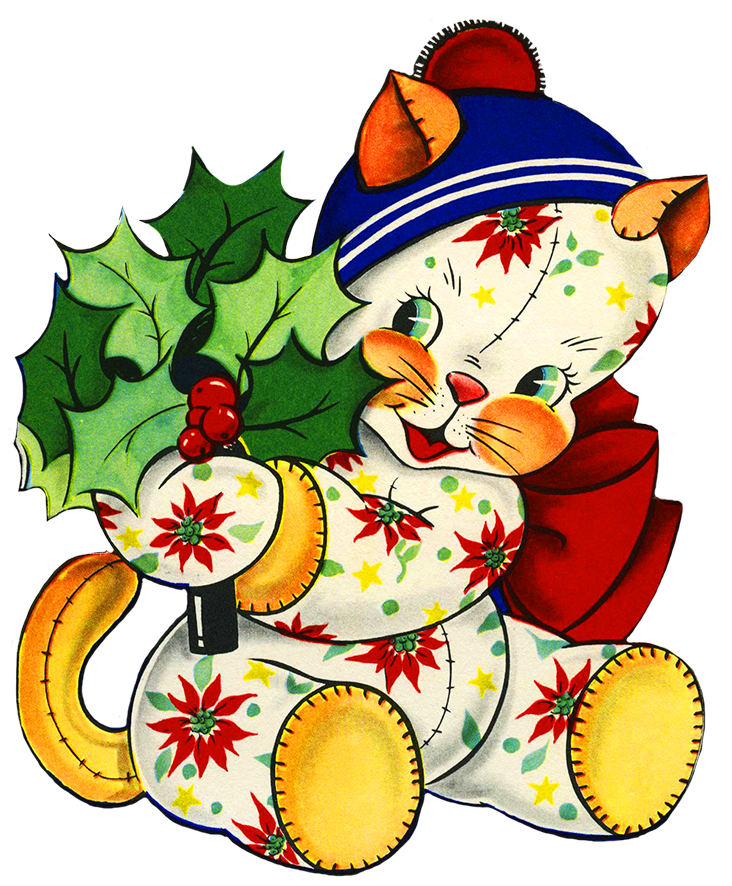 retro christmas clip art