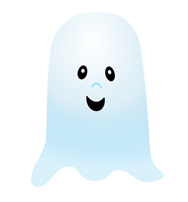 transparent ghost cute