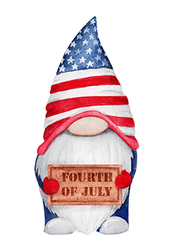 USA gnome for 4th of July