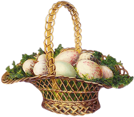 Easter basket image vintage