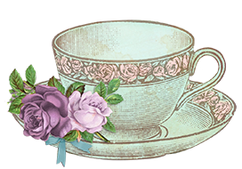vintage tea cup illustration