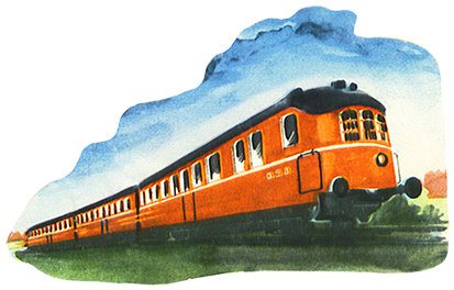 vintage train image