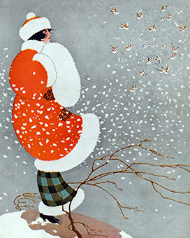 vintage winter clipart