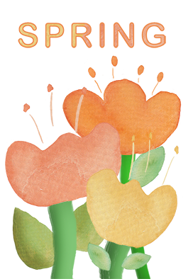 spring clipart watercolor flowers
