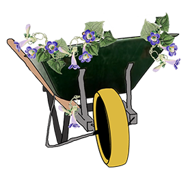 wheelbarrow clipart with snarls