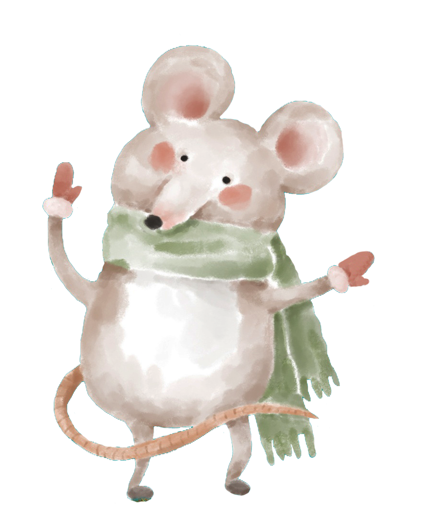 grandma mice clipart