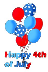 4th of july clipart balloons