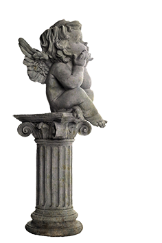 garden angel statue old