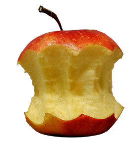 apple carcass clipart