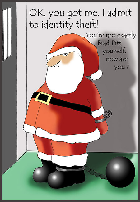 Santa in jail identity theft