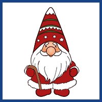 big-logo christmas gnome clipart