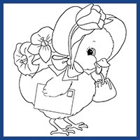 big logo Easter coloring pages