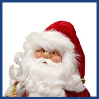 big logo Santa Claus clipart