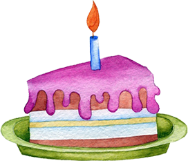 birthday cake clipart one candle