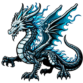 blue dragon clipart 