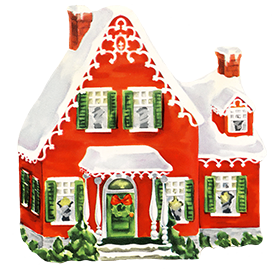 christmas house cottage 