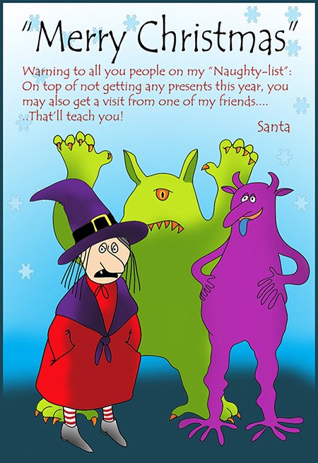 Funny Christmas card printable