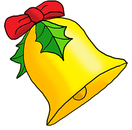 Christmas bell with bow