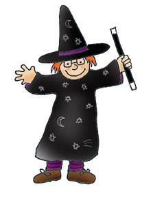 cute little Halloween witch