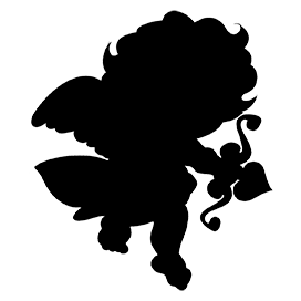 small cupid silhouette