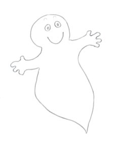 Cute halloween clip art ghost