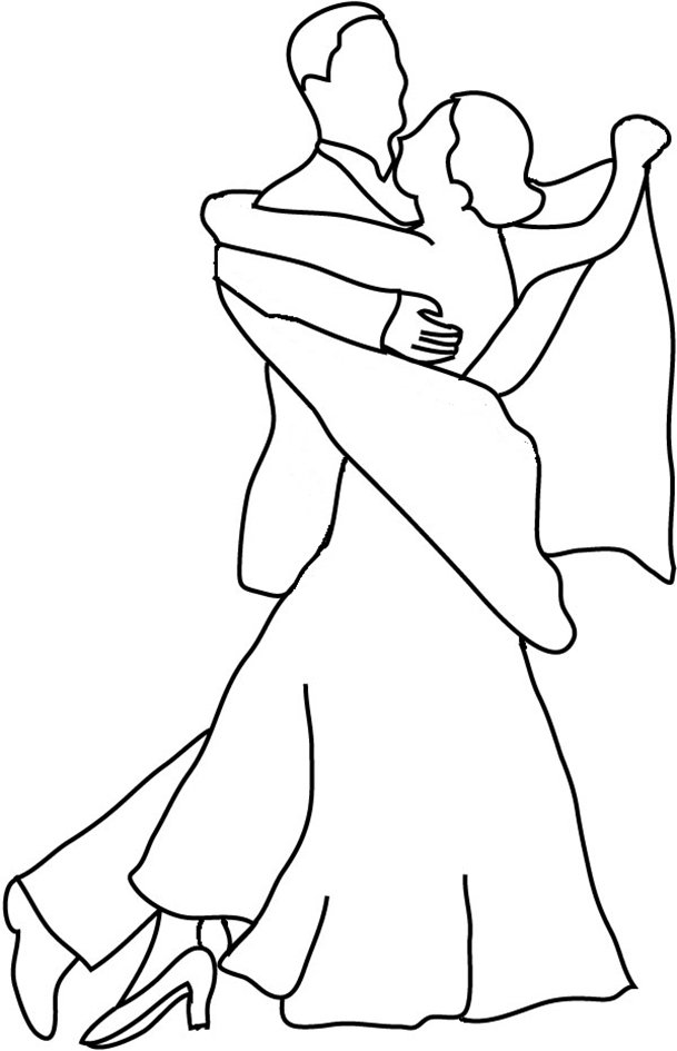standard dance silhouette lines