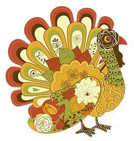 decorative turkey clipart