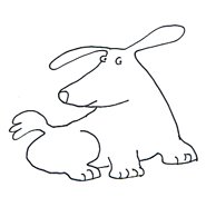 dog clip art sweet dog sketch