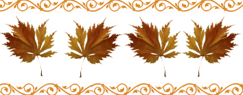 autumn clipart border brown leaves