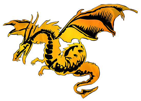 golden fire dragon