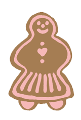 gingerbread woman free christmas clip art