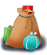Christmas presents clipart