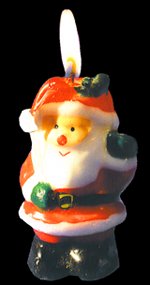 free christmas clip art santa as candle