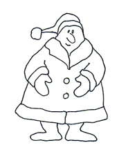 free christmas clip art sketch father christmas