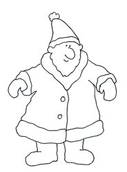 christmas pictures santa claus sketch