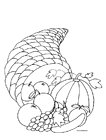 free coloring pages horn of plenty