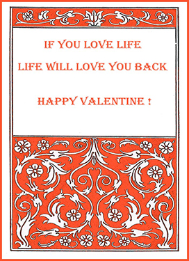jugend style Valentine card