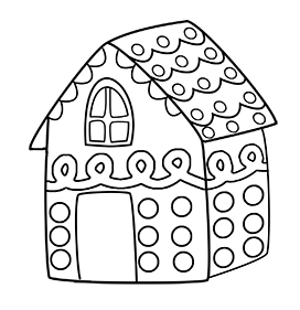 gingerbread-house for coloring
