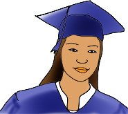 graduation clipart girl hat mantle