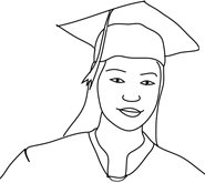 graduation clipart girl graduation hat