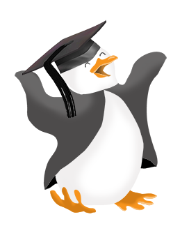 graduation clipart penguin