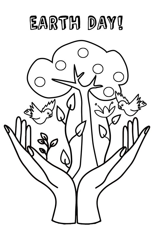 earth dy coloring pages