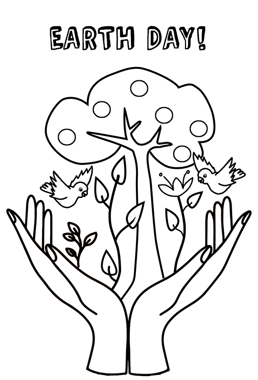 earth dy coloring pages