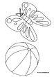 holiday coloring pages butterfly