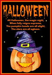 Halloween greeting cards example