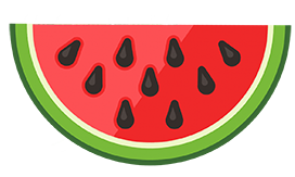large watermelon slice clipart