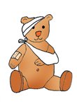 medical cartoons clipart teddy bear